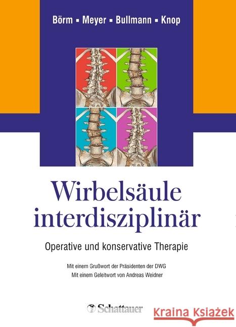 Wirbelsäule interdisziplinär : Operative und konservative Therapie. Mit einem Geleitwort von Michael Rauschmann.  9783794530922 Schattauer