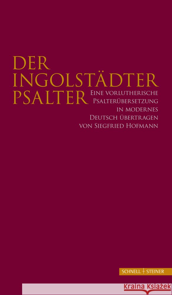 Der Ingolstadter Psalter Ludwig Brandl 9783795432959 Schnell & Steiner