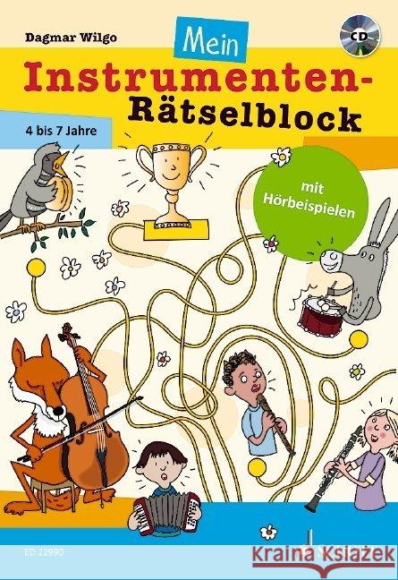 Mein Instrumenten-Rätselblock, m. CD-ROM Wilgo, Dagmar 9783795700355