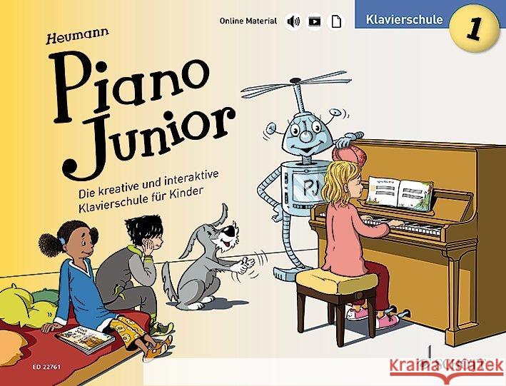 Piano Junior: Klavierschule. Bd.1 : Die kreative und interaktive Klavierschule für Kinder. Klavier. Ausgabe mit verschiedenen Online-Materialien Heumann, Hans-Günter 9783795700409