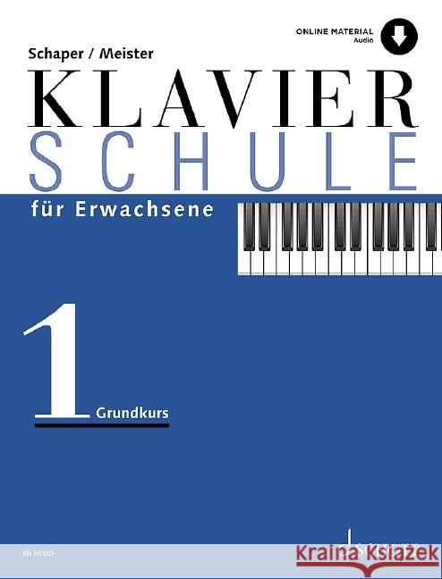 Klavierschule für Erwachsene Meister, Konrad, Schaper, Heinz-Christian 9783795723057
