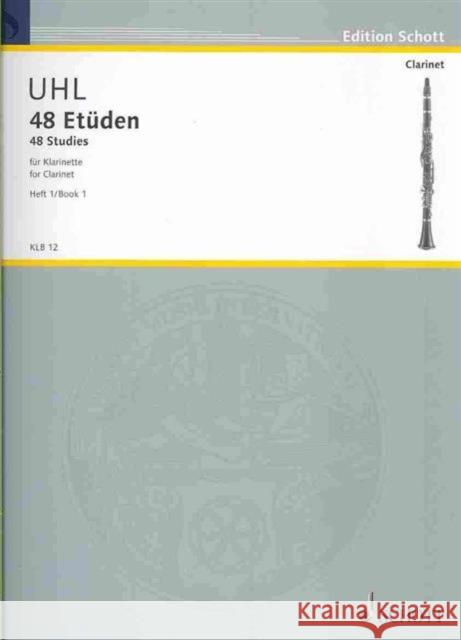 48 Studies: clarinet. ALFRED UHL 9783795795122 Schott