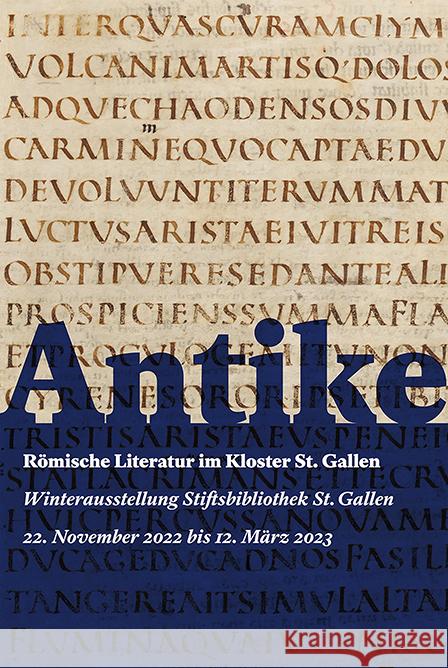 Antike - Römische Literatur im Kloster St.Gallen Franziska Schnoor 9783796547010