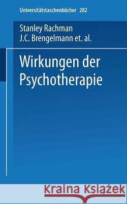 Wirkungen Der Psychotherapie Brengelmann, J. C. 9783798503649 Not Avail