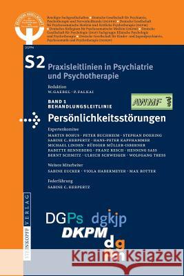 S2-Leitlinien Für Persönlichkeitsstörungen Dgppn - Dt Gesellschaft Psychiatrie Psyc 9783798518537 Steinkopff