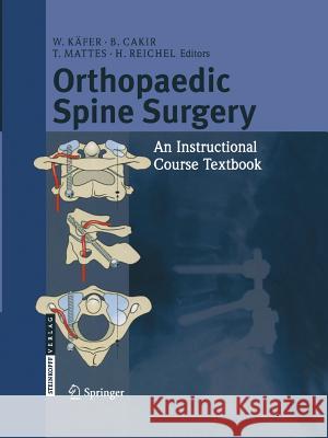 Orthopaedic Spine Surgery: - An Instructional Course Textbook Käfer, W. 9783798519701 Steinkopff-Verlag Darmstadt
