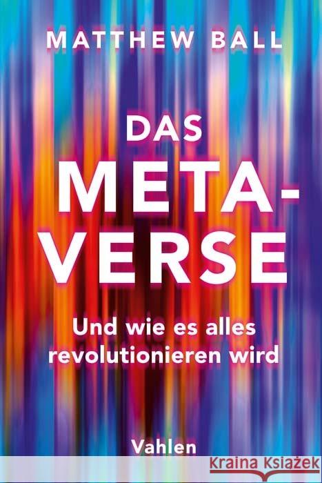 Das Metaverse Ball, Matthew 9783800669394 Vahlen