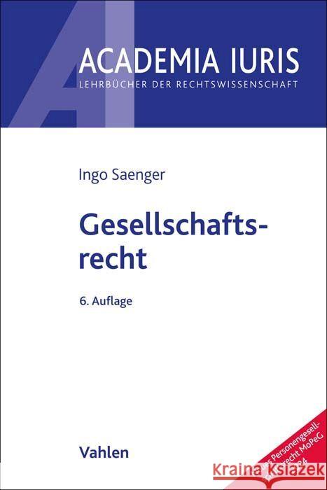 Gesellschaftsrecht Saenger, Ingo 9783800669776 Vahlen