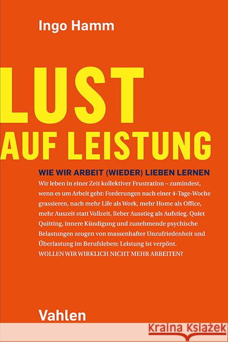 Lust auf Leistung Hamm, Ingo 9783800673285