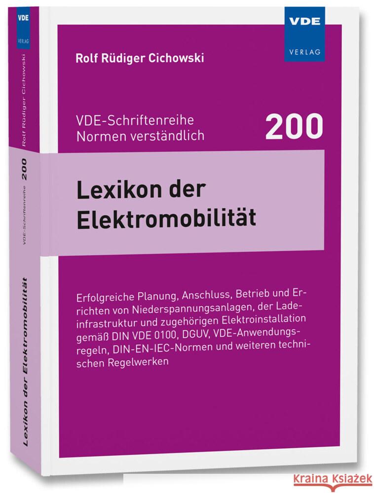 Lexikon der Elektromobilität Cichowski, Rolf Rüdiger 9783800760572 VDE-Verlag