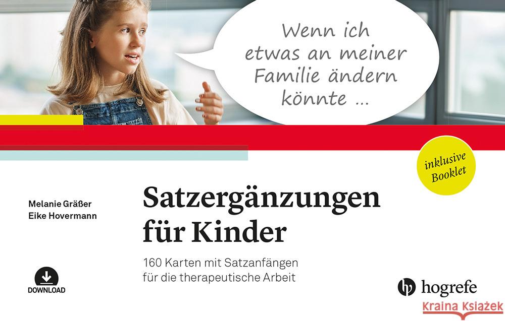 Satzergänzungen für Kinder Gräßer, Melanie, Hovermann, Eike 9783801732745 Hogrefe Verlag