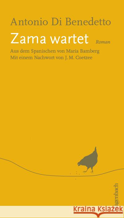 Zama wartet Di Benedetto, Antonio 9783803133335 Wagenbach