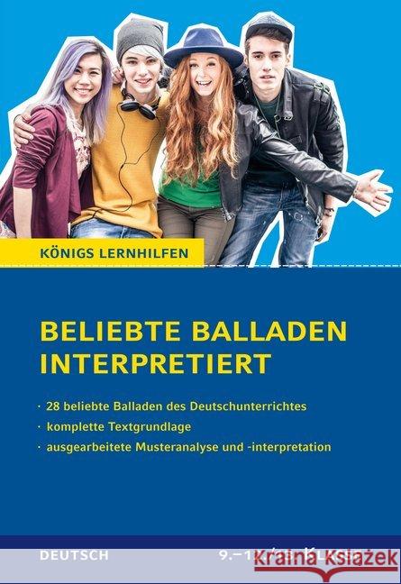 Beliebte Balladen interpretiert : 28 beliebte Balladen des Deutschunterrichtes. 9.-12./13. Klasse Keiser, Wolfhard 9783804412132