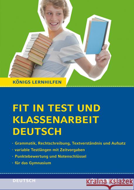 Fit in Test und Klassenarbeit - Deutsch. 7./8. Klasse Gymnasium : Grammatik, Rechtschreibung, Textverständnis und Aufsatz, variable Testlängen mit Zeitvorgaben, Punktebewertung und Notenschlüssel. 56  Süß, Peter 9783804415935 Bange