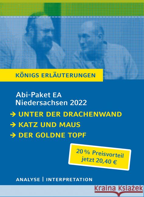 Abitur  Deutsch Niedersachsen 2022 EA - Königs Erläuterungen-Paket; . Grass, Günter; Geiger, Arno; Hoffmann, E. T. A. 9783804498419 Bange
