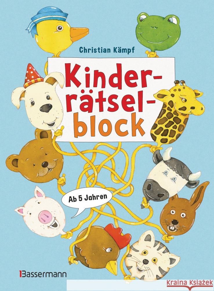 Kinderrätselblock. Ab 5 Jahren Kämpf, Christian 9783809445395 Bassermann