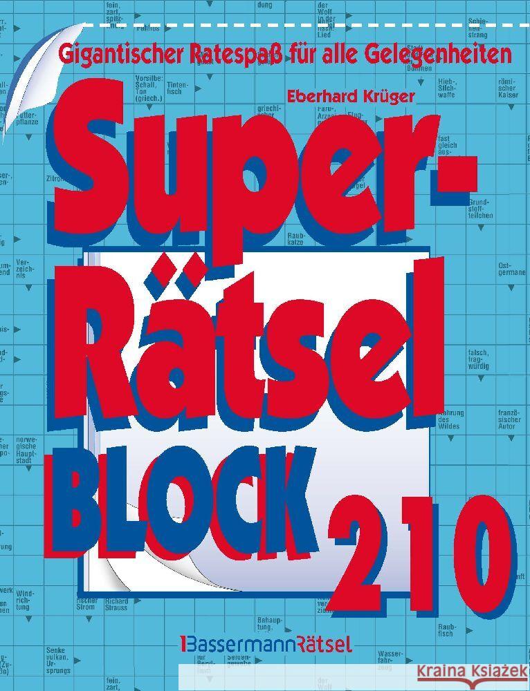 Superrätselblock 210 Krüger, Eberhard 9783809448341 Bassermann