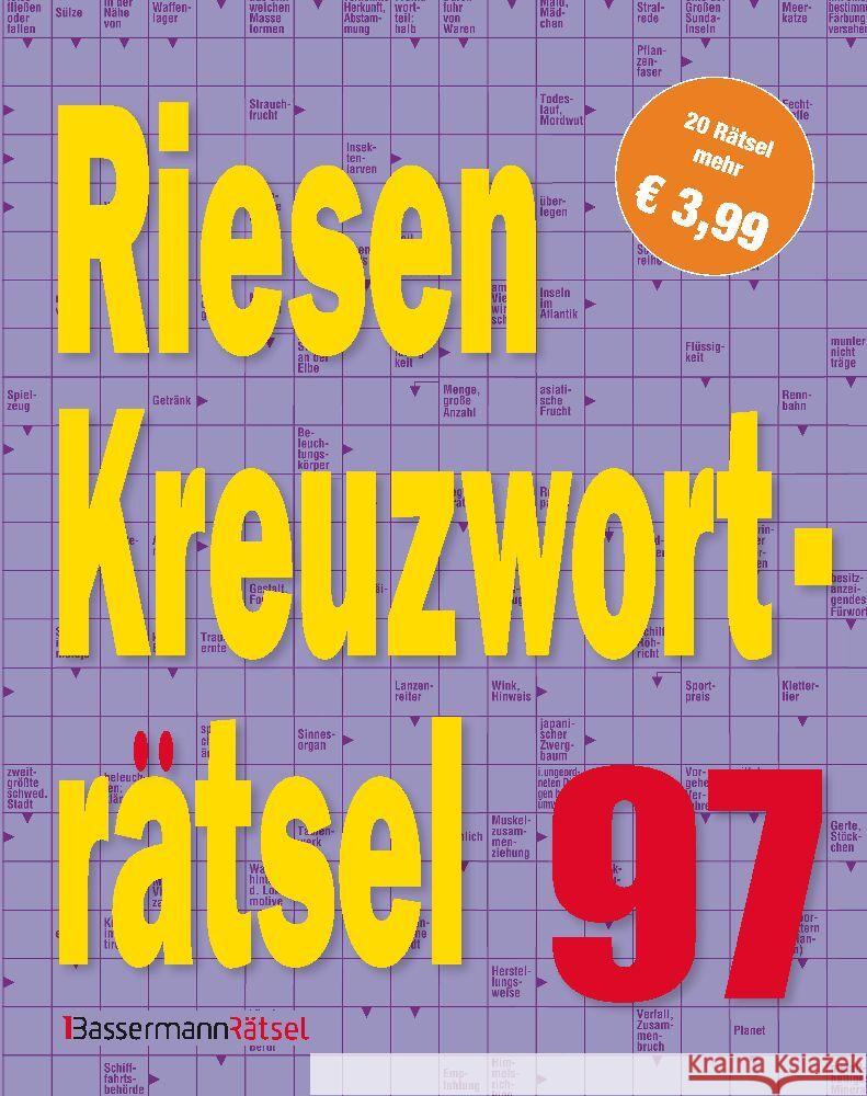 Riesen-Kreuzworträtsel 97 Krüger, Eberhard 9783809448457