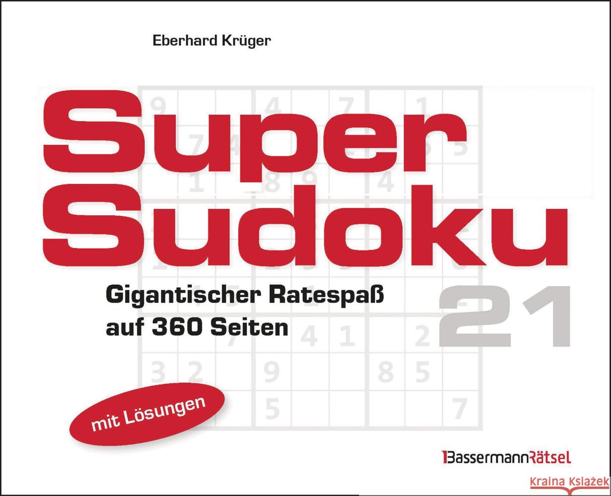 Supersudoku 21 Krüger, Eberhard 9783809448860