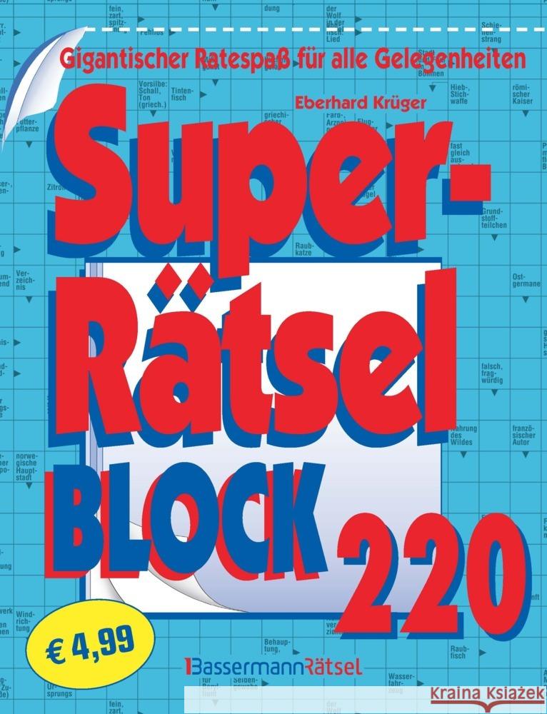 Superrätselblock 220 Krüger, Eberhard 9783809450504