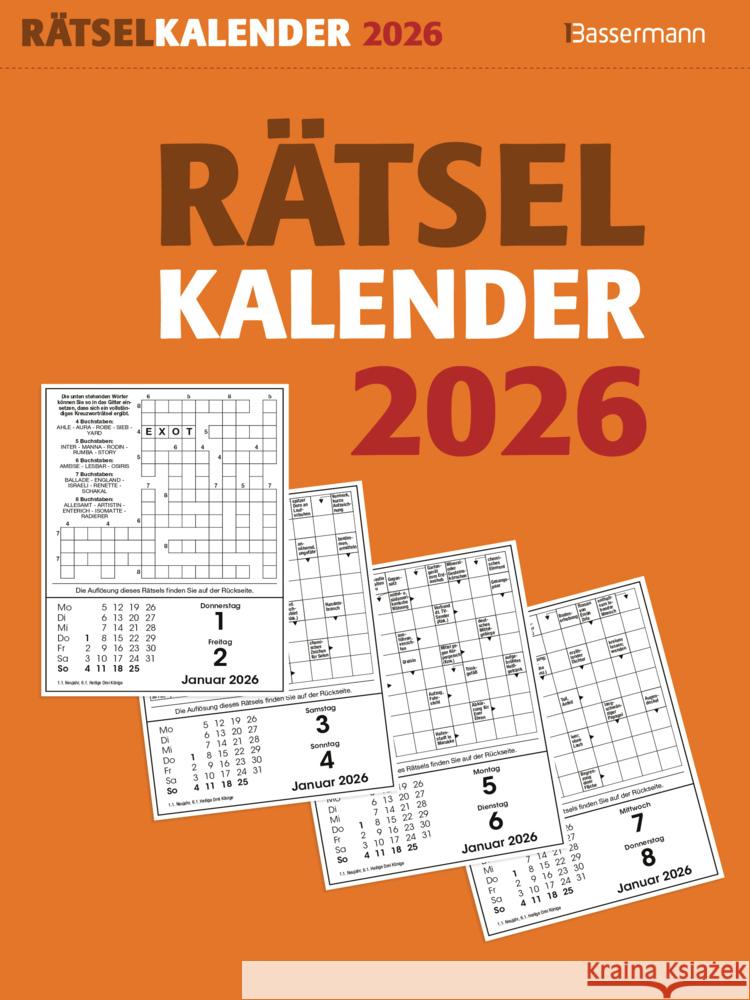 Rätselkalender 2026. Der beliebte Abreißkalender für alle Rätselfreunde Krüger, Eberhard 9783809451471