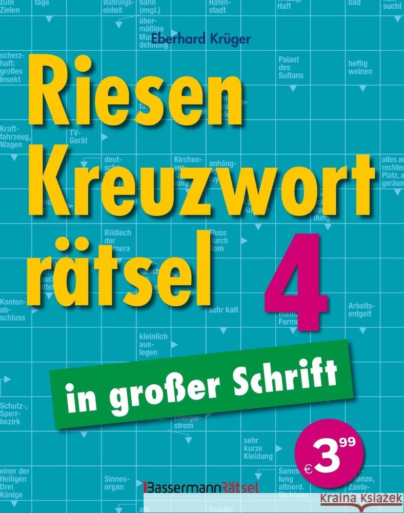 Riesen-Kreuzworträtsel in großer Schrift 4 Krüger, Eberhard 9783809452126