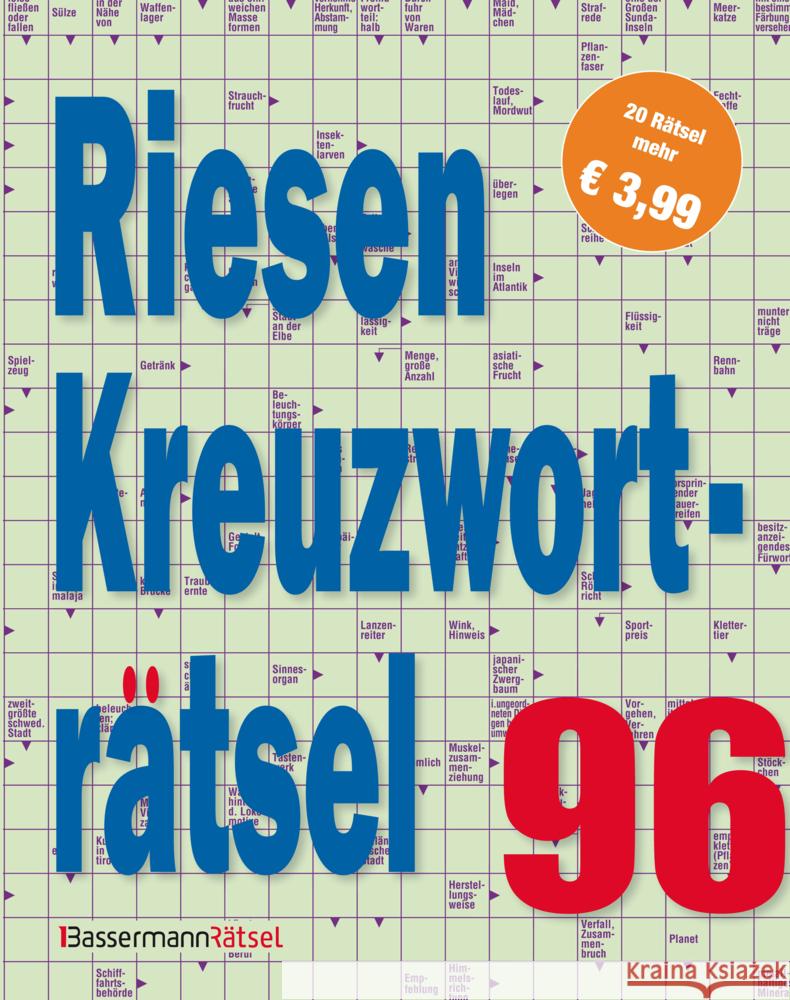 Riesen-Kreuzworträtsel 96 (5 Exemplare à 3,99 EUR) Krüger, Eberhard 9783809468875