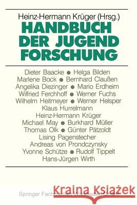 Handbuch Der Jugendforschung Krüger, Heinz-Hermann 9783810005960