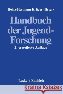Handbuch Der Jugendforschung Heinz-Hermann Kruger 9783810009678 Vs Verlag Fur Sozialwissenschaften