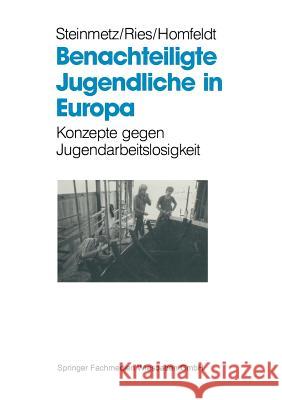 Benachteiligte Jugendliche in Europa: Konzepte Gegen Jugendarbeitslosigkeit Steinmetz, Bernd 9783810012449 Vs Verlag Fur Sozialwissenschaften