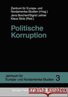 Politische Korruption Zens                                     Jens Borchert Sigrid Leitner 9783810024572 Vs Verlag Fur Sozialwissenschaften