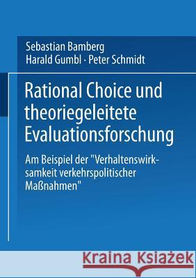 Rational Choice Und Theoriegeleitete Evaluationsforschung: Am Beispiel Der 
