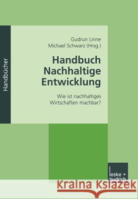 Handbuch Nachhaltige Entwicklung: Wie Ist Nachhaltiges Wirtschaften Machbar? Linne, Gudrun 9783810037589 Vs Verlag Fur Sozialwissenschaften