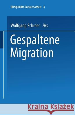 Gespaltene Migration Wolfgang Schroer                         Stephan Sting 9783810038784 Springer