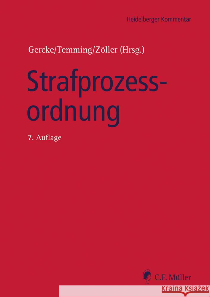 Strafprozessordnung Ahlbrecht, Heiko, Pollähne, Helmut, Reichenbach, Peter 9783811458017