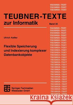 Flexible Speicherung Und Indexierung Komplexer Datenbankobjekte Ullrich Kessler 9783815423073 Vieweg+teubner Verlag