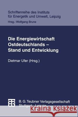 Die Energiewirtschaft Ostdeutschlands -- Stand Und Entwicklung Matthias Kulinna Klaus Lindner Dieter Merten 9783815435410