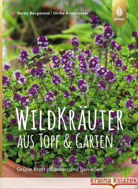 Wildkräuter aus Topf und Garten : Grüne Kraft pflanzen und genießen. Mit über 90 Rezepten Bergmann, Heide; Armbruster, Ulrike 9783818602666 Verlag Eugen Ulmer