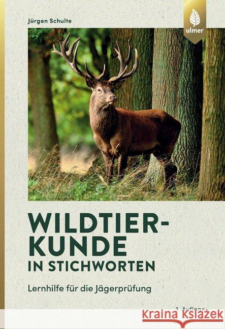 Wildtierkunde in Stichworten : Lernhilfe für die Jägerprüfung Schulte, Jürgen 9783818607234 Verlag Eugen Ulmer