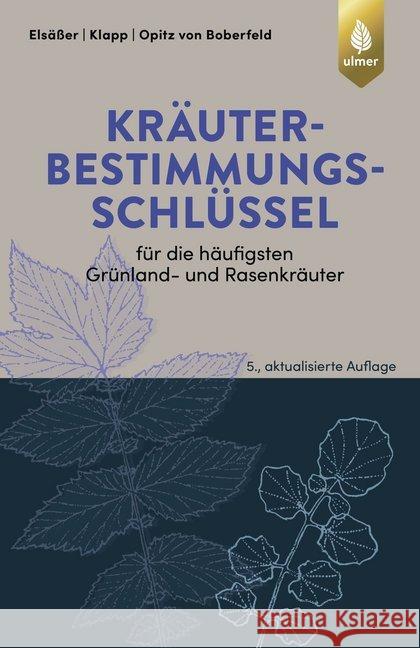 Kräuterbestimmungsschlüssel für die häufigsten Grünland- und Rasenkräuter : Zur Ansprache im blütenlosen Zustand Elsäßer, Martin; Klapp, Ernst; Opitz von Boberfeld, Wilhelm 9783818609733 Verlag Eugen Ulmer