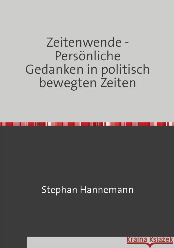 Zeitenwende Hannemann, Stephan 9783818700911