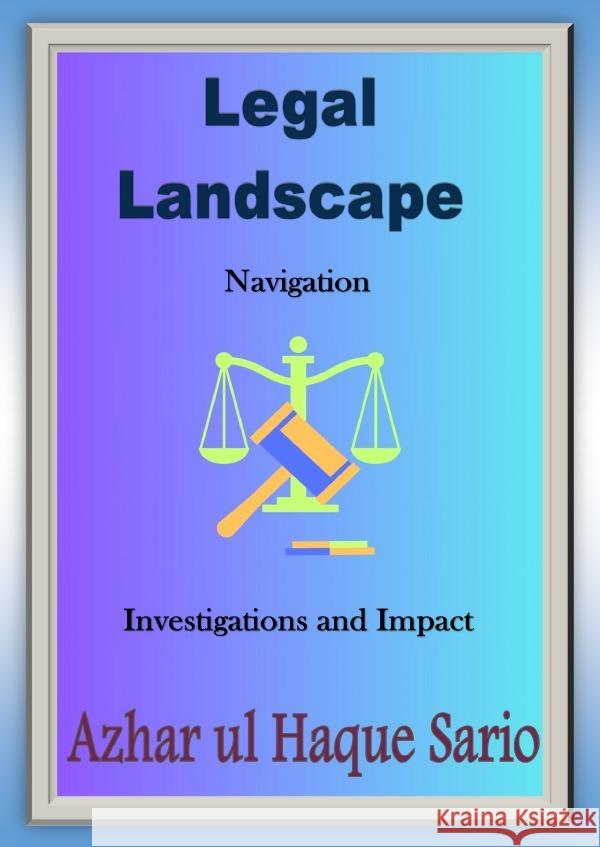 Legal Landscape Navigation Sario, Azhar ul Haque 9783818708252