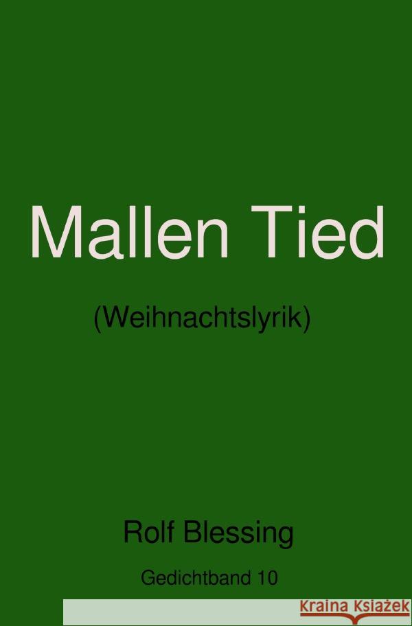 Mallen Tied Blessing, Rolf 9783818734701