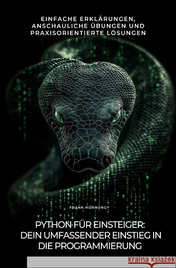 Python für Einsteiger: Dein umfassender  Einstieg in die  Programmierung Hornung, Frank 9783819039591