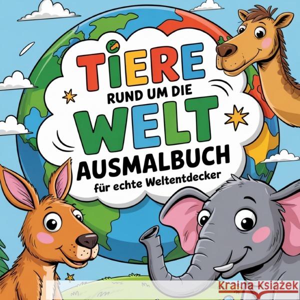 Tiere rund um die Welt - Ausmalbuch für echte Weltentdecker Schindler, Tanya 9783819740558