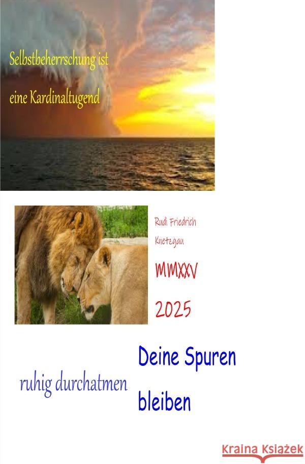 Deine Spuren bleiben MMXXV 2025 Rudi Friedrich, Haßfurt, Haßfurt Knetzgau, Augsfeld, Friedrich, Rudolf Alois 9783819753947 epubli