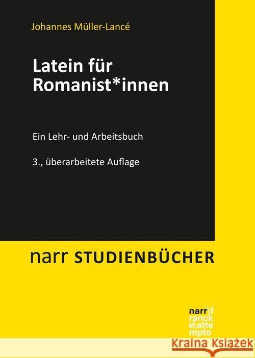 Latein für Romanist_innen : Ein Lehr- und Arbeitsbuch Müller-Lancé, Johannes 9783823384052 Narr