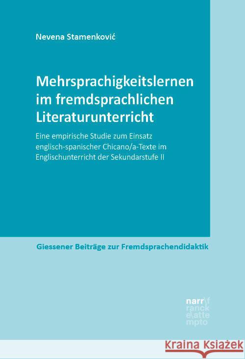 Mehrsprachigkeitslernen im fremdsprachlichen Literaturunterricht Stamenkovic, Nevena 9783823385967 Narr