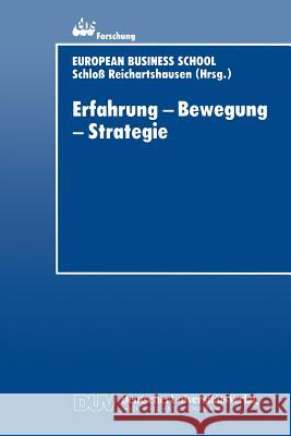 Erfahrung -- Bewegung -- Strategie Agnes Tistler-Kachel 9783824403004 Deutscher Universitatsverlag