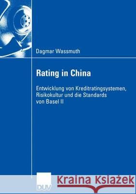 Rating in China Dagmar Wassmuth 9783824407576 Springer